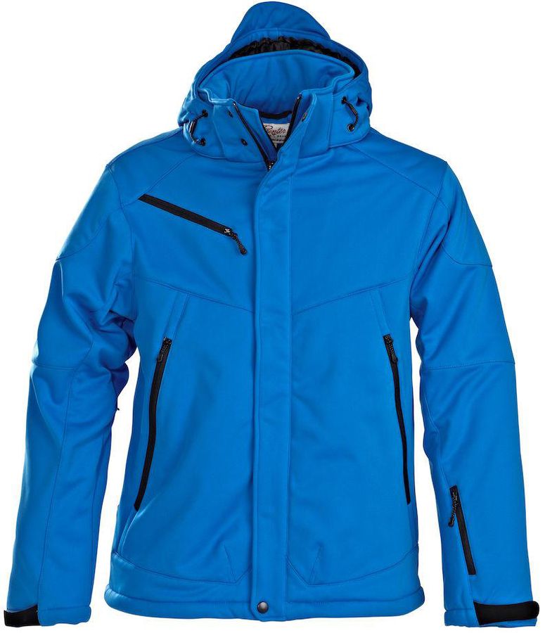 PRINTER Skeleton Softshell gefüttert M - blau, 100% Polyester, 280 g/m2