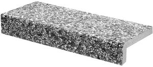 Winkelstufe CASTELLO 40 x 15 cm - Sarina (grau), Waschbeton 6-12 mm