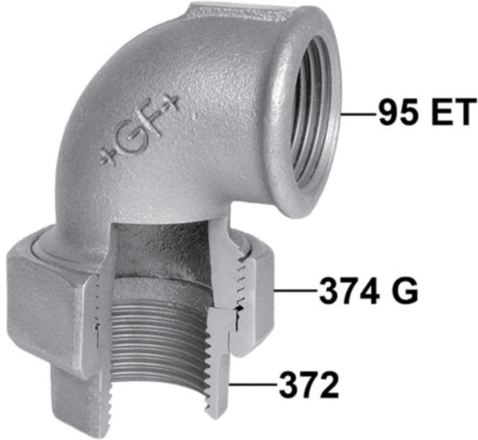 Winkelverschr. +GF+  95 verzinkt