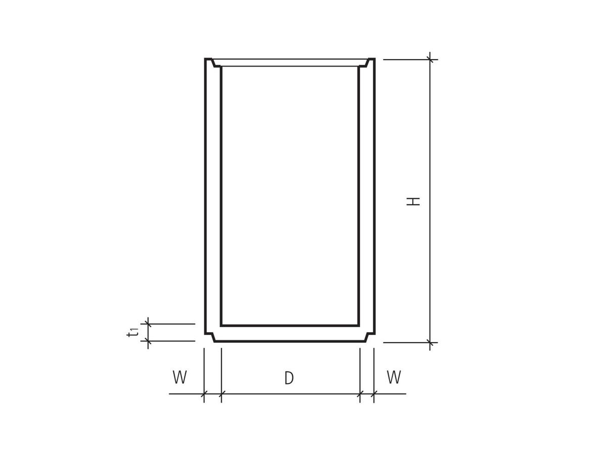 Zementrohr m/Boden 30/50 cm