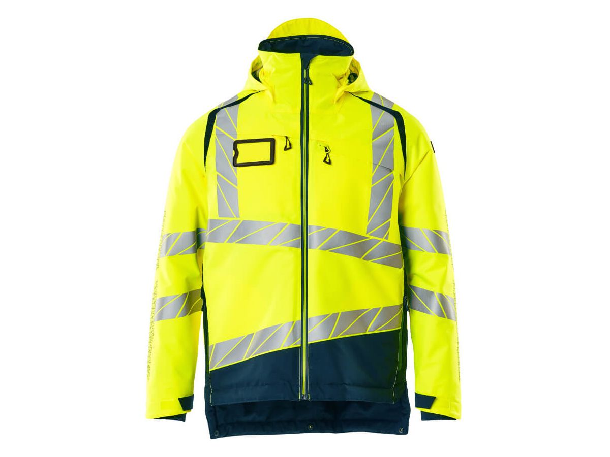 Winterjacke mit CLIMASCOT-Futter Gr. 3XL - hi-vis gelb/petrol