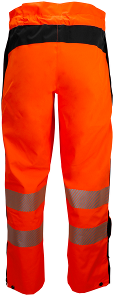 Bormio Speer Regenjacke aus Polyester - orange/schwarz, mit 3M Reflektoren