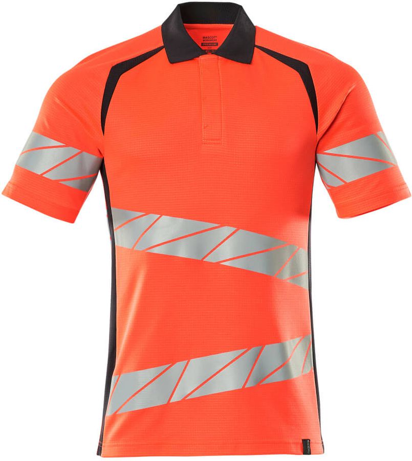 Polo-Shirt fluoreszierend, zweifarbig - 50% PES / 50% CO, 150 g/m²
