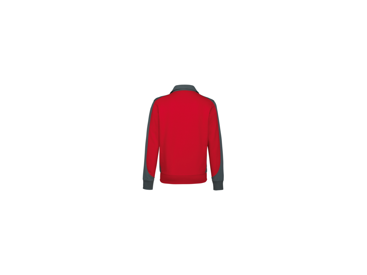 Sweatjacke Contrast Perf. 3XL rot/anth. - 50% Baumwolle, 50% Polyester, 300 g/m²