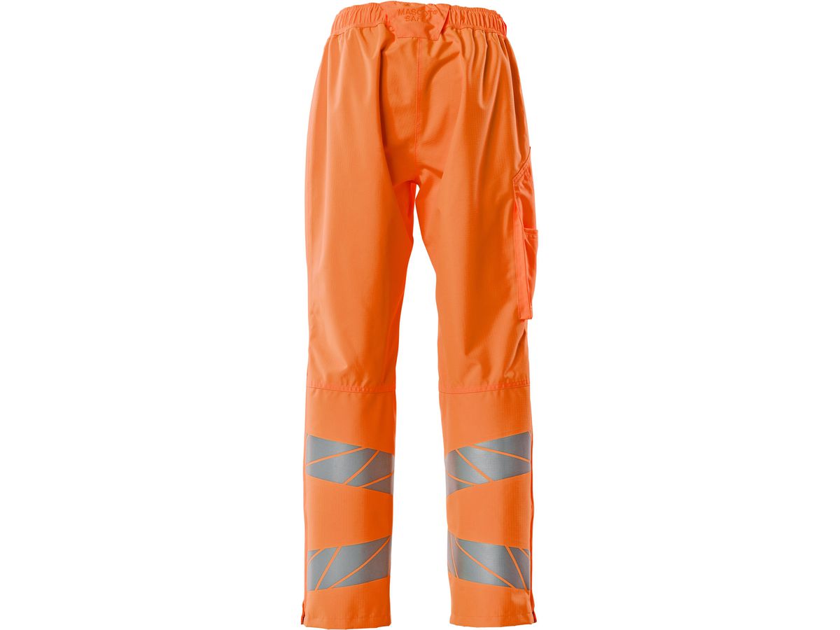 Überziehhose, Gr. 3XL - hi-vis orange, mit leichtem Futter