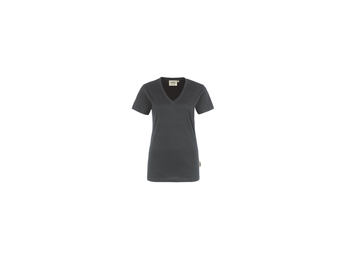 Damen-V-Shirt Classic Gr. 4XL, anthrazit - 100% Baumwolle, 160 g/m²