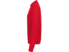 Longsleeve-Poloshirt Perf. Gr. XS, rot - 50% Baumwolle, 50% Polyester, 220 g/m²