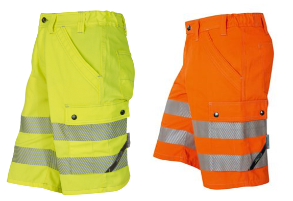 Warn-Shorts WIKLAND EN471 Kl. 1 - 2-farbiges Design mit Reflexstreifen