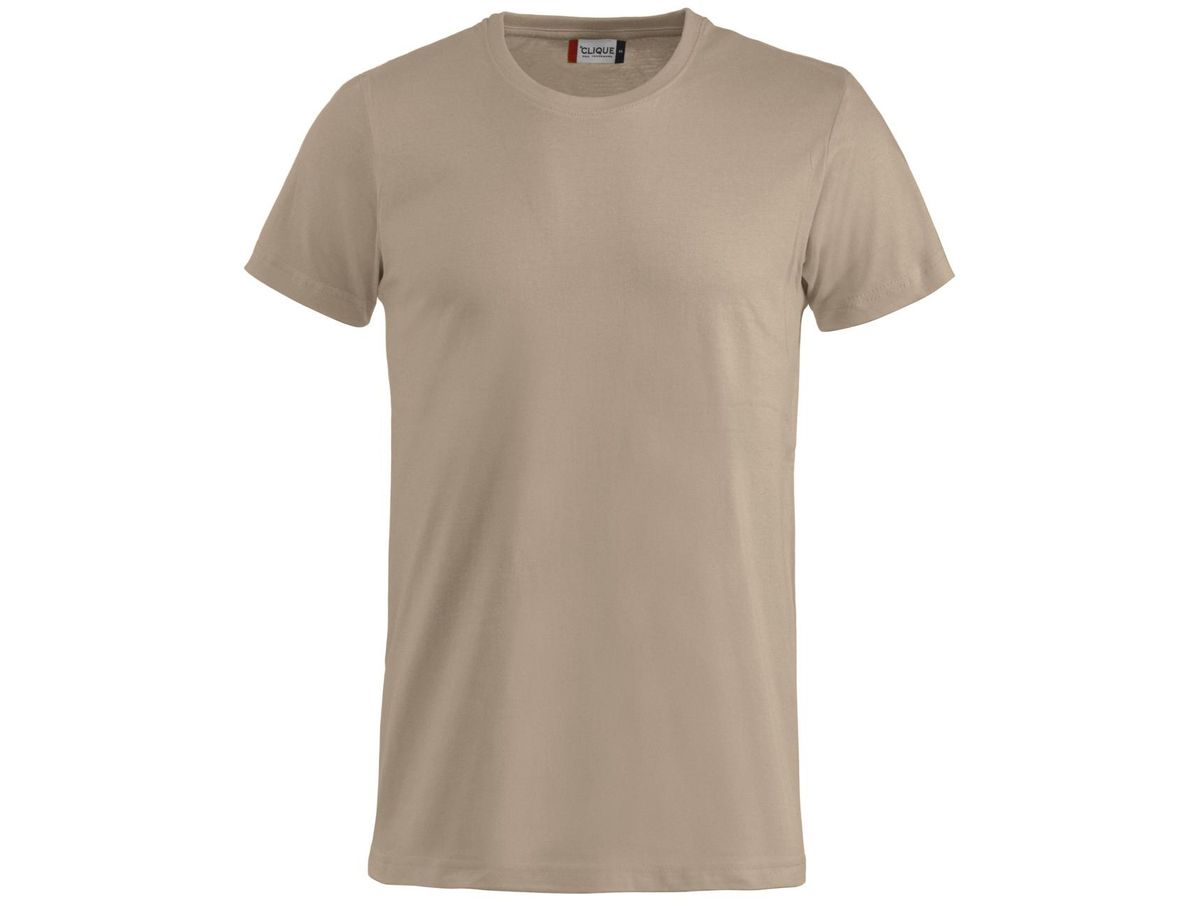 CLIQUE BASIC-T T-Shirt Grösse XL - caffe latte, 100% Baumwolle 145g/m²