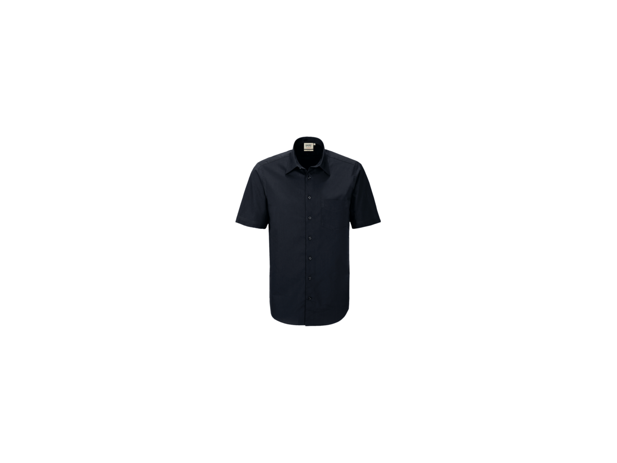 Hemd ½-Arm Performance Gr. XL, schwarz - 50% Baumwolle, 50% Polyester, 120 g/m²