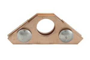 Schneefanglaschen fest Cava - 1/2 - 3/4" Kupfer