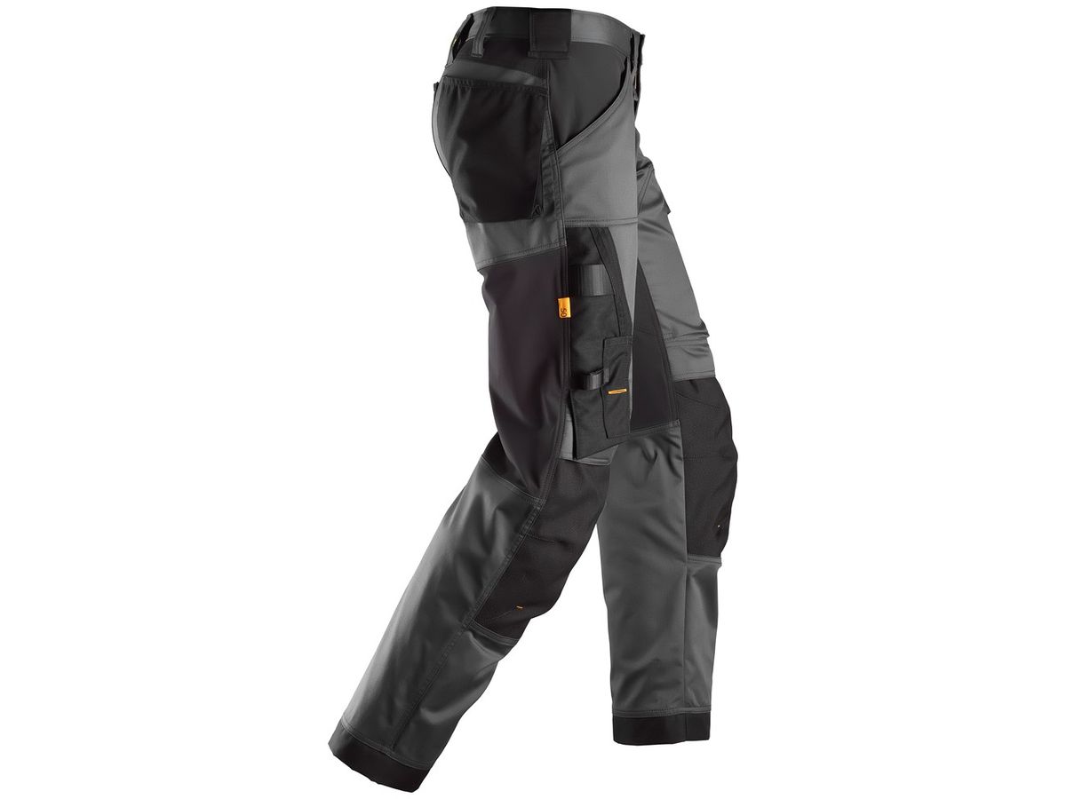 AllroundWork Arbeitshose, Gr. 244 - stahlgrau-schwarz, Stretch Loose Fit