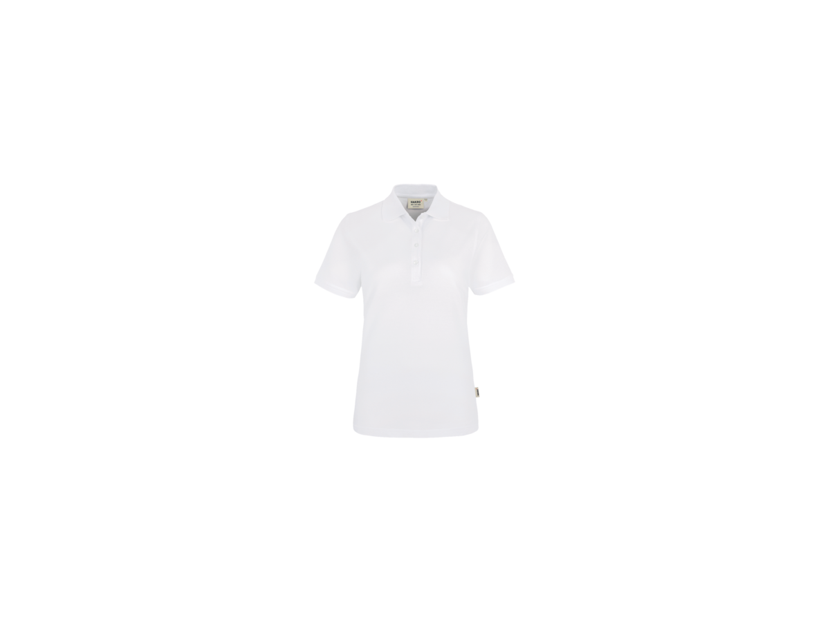 Damen-Poloshirt Classic Gr. L, weiss - 100% Baumwolle, 200 g/m²