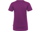 Damen-V-Shirt Classic Gr. XS, aubergine - 100% Baumwolle, 160 g/m²