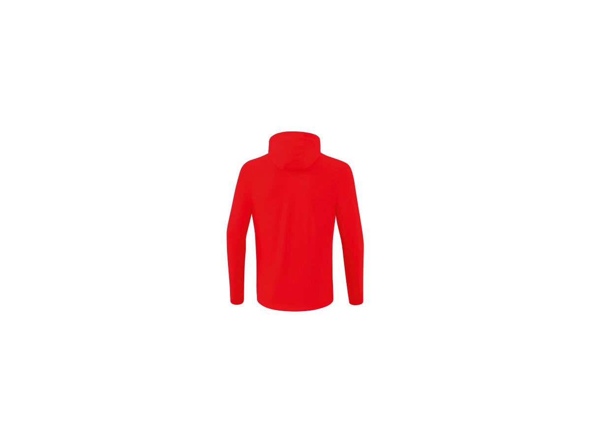 Liga Star Trainingjacke mit Kapuze - Farbe: rot/weiss, 100 % Polyester