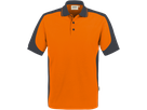 Poloshirt Contr. Perf. 6XL orange/anth. - 50% Baumwolle, 50% Polyester, 200 g/m²