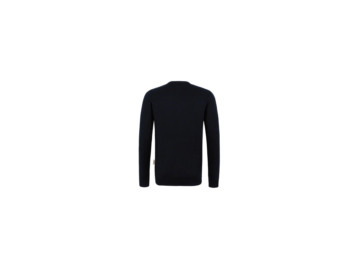 V-Pullover Premium-Cotton Gr. S, schwarz - 100% Baumwolle