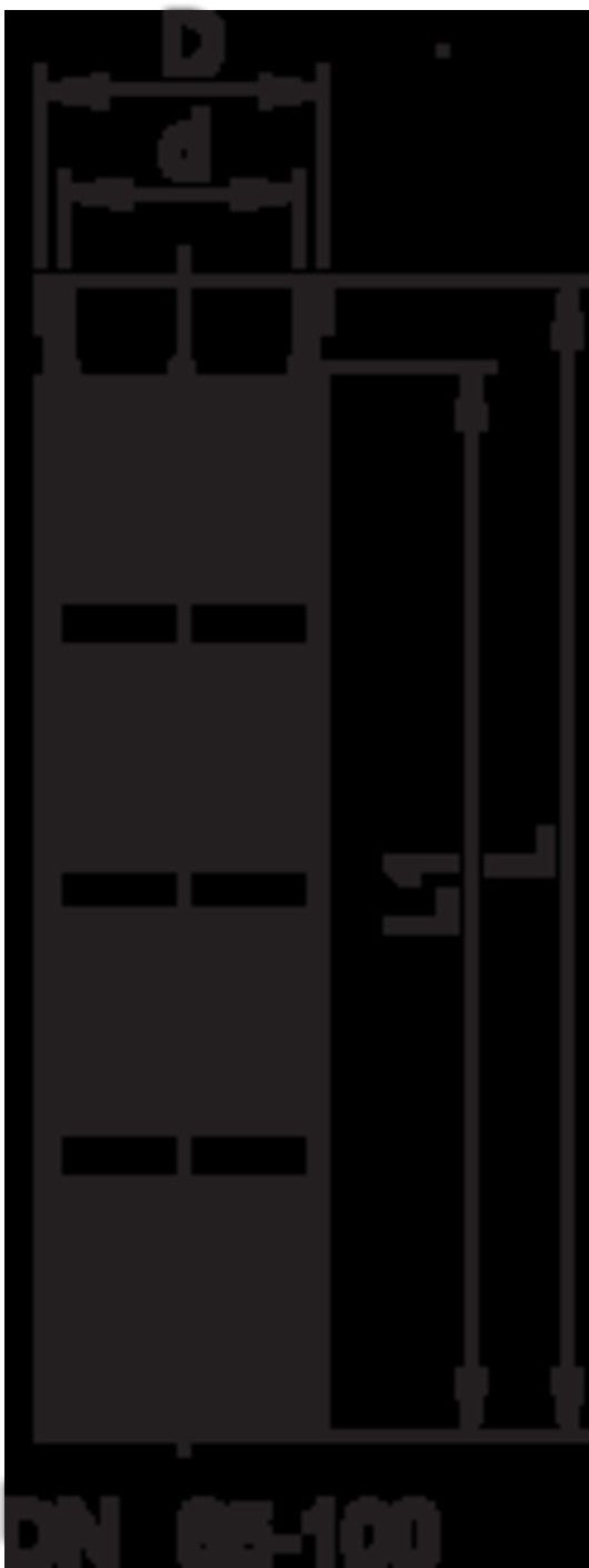 Saugkorp Typ 050 PVC-U - mit Klebemuffen metrisch