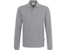 Longsleeve-Poloshirt HACCP-Perf. M titan - 50% Baumwolle, 50% Polyester, 220 g/m²