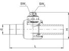 Kugelhahnen für Wasser ALIAXIS FRIALEN - KHW 32 mm