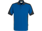 Poloshirt Contr. Perf. 6XL royalb./anth. - 50% Baumwolle, 50% Polyester, 200 g/m²