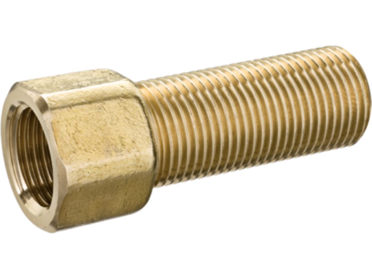 Gewindeverlängerung mit 6-kant 3/8" - Messing