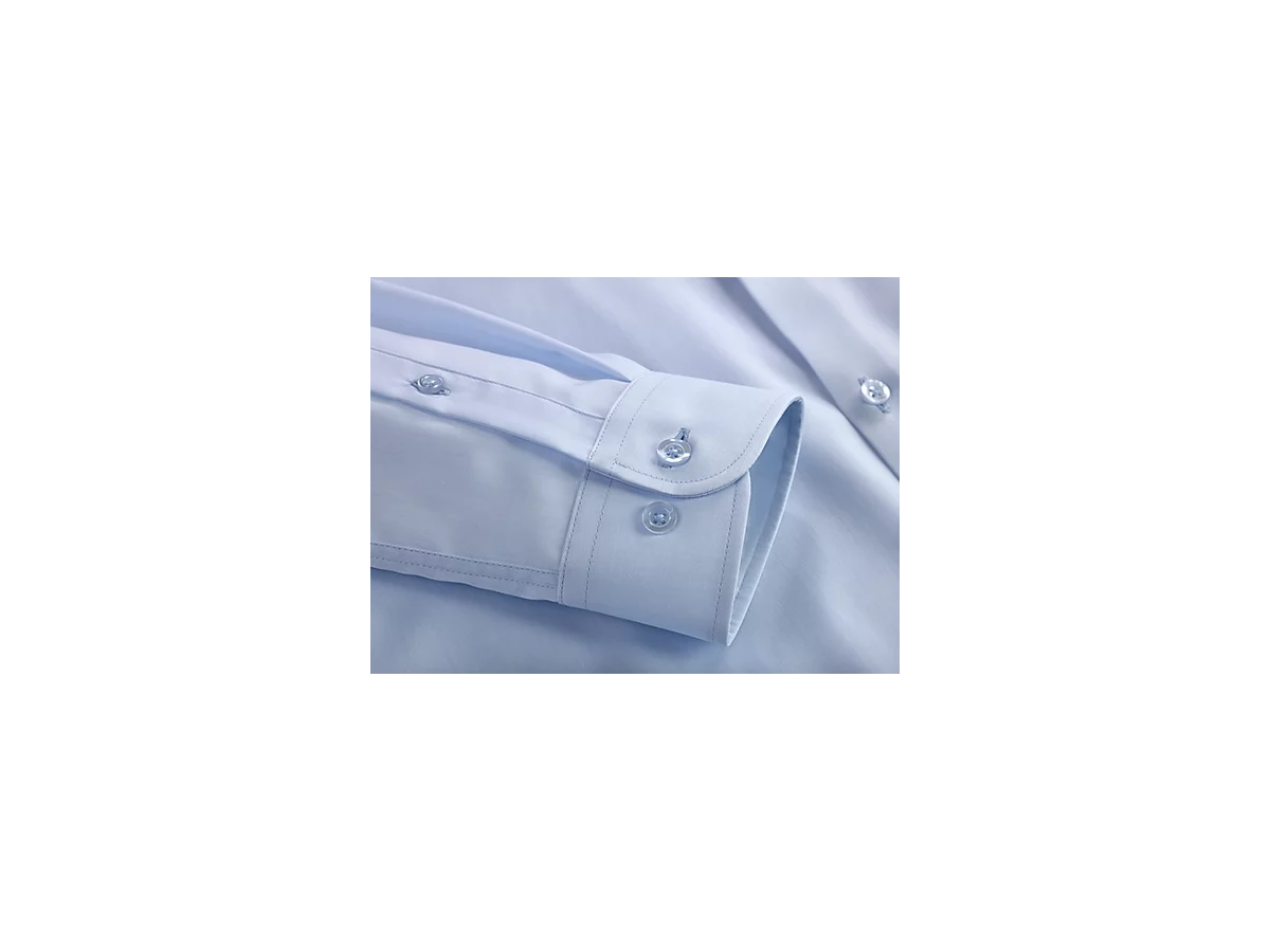 Herren Hemd langarm Grösse 44 (XL) - 1000-hellblau Smellproof-Stretch.-Kragen
