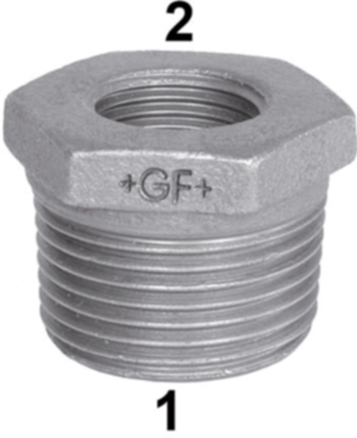 Nippel reduz. +GF+ 241 verzinkt