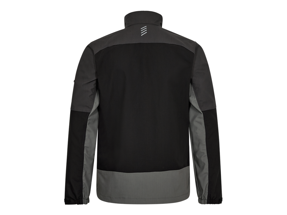 ENTIRE Arbeitsjacke Gr. L - Schwarz/Anthrazitgrau, 2-Wege-Stretch