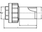 Universal-Übergangsadapter mit IG - ALIAXIS FRIALEN UAM d 20 mm 616615