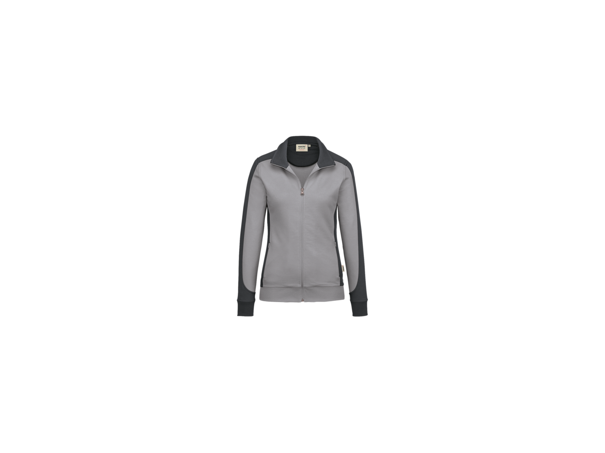 Damen-Sw.jacke Co. Perf. 4XL titan/anth. - 50% Baumwolle, 50% Polyester, 300 g/m²