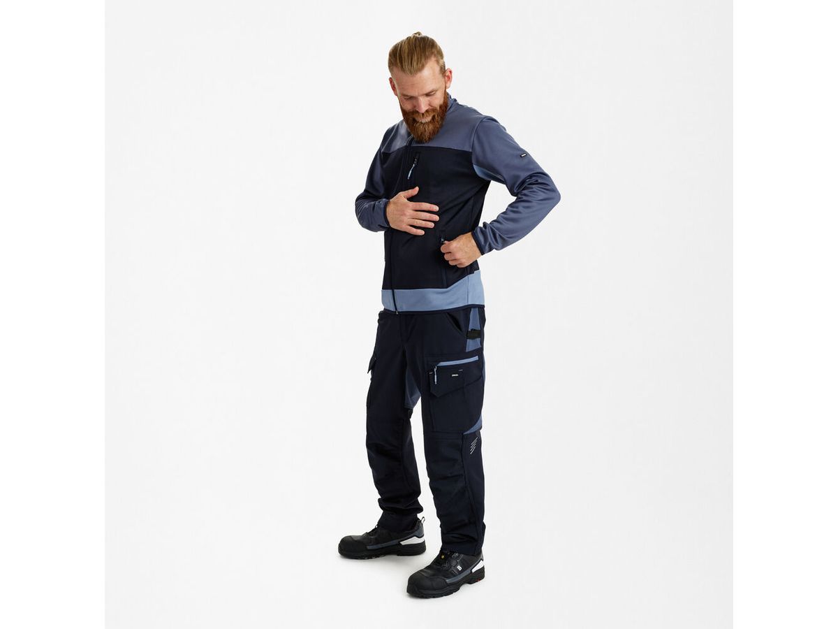 ENTIRE Midlayer-Cardigan Gr. 6XL - Deep Blue/Dark Sea