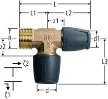 Optiflex prOfix T-Stück - mit AG
