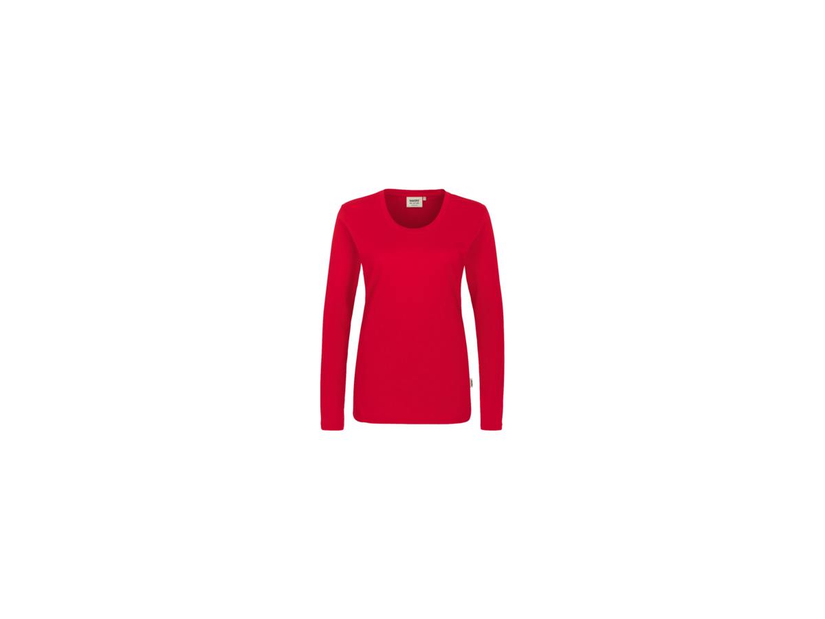 Damen-Longsleeve Classic Gr. S, rot - 100% Baumwolle, 160 g/m²