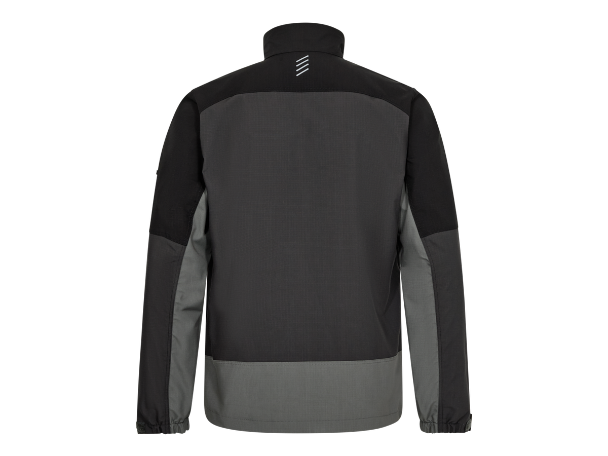 ENTIRE Arbeitsjacke Gr. 6XL - Anthrazitgrau/Schwarz, 2-Wege-Stretch