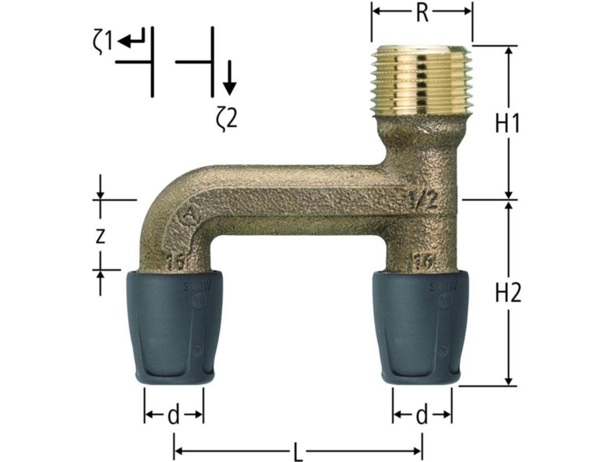 Optiflex-Profix Verteilstück mit AG
