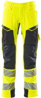 Hose mit Knietaschen, Stretch, Gr. 76C46 - hi-vis gelb/schwarzblau