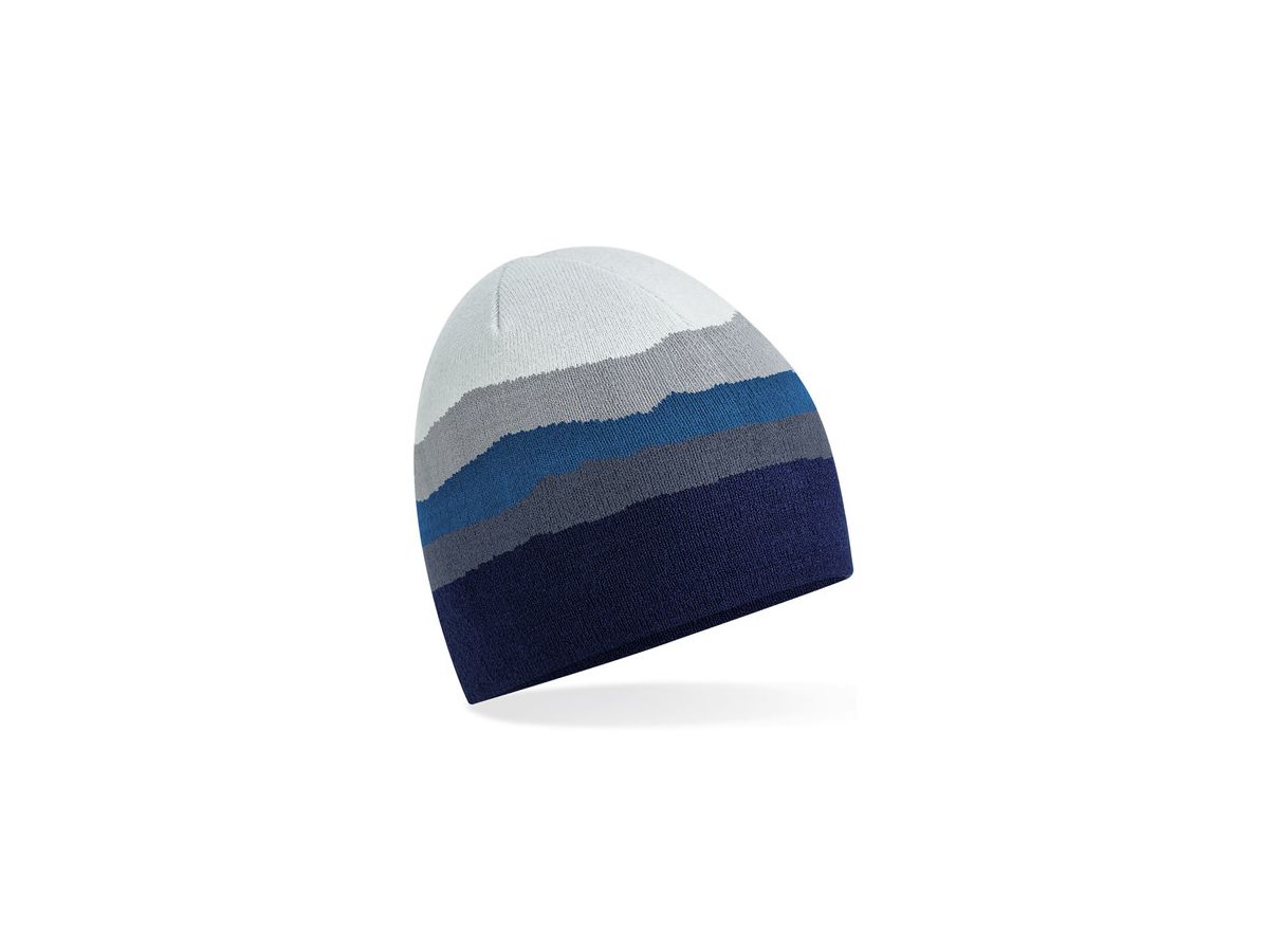 Mountain Peaks Pull-On Beanie, One Size - CB394R, Beechfield