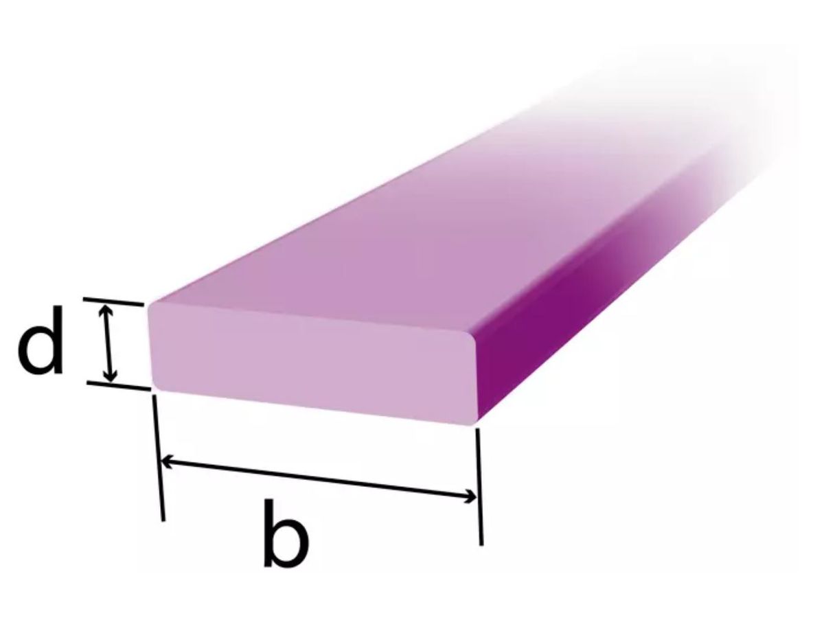 Flachstahl blankgezogen S235JRC+C - mit abgerundeten Kanten