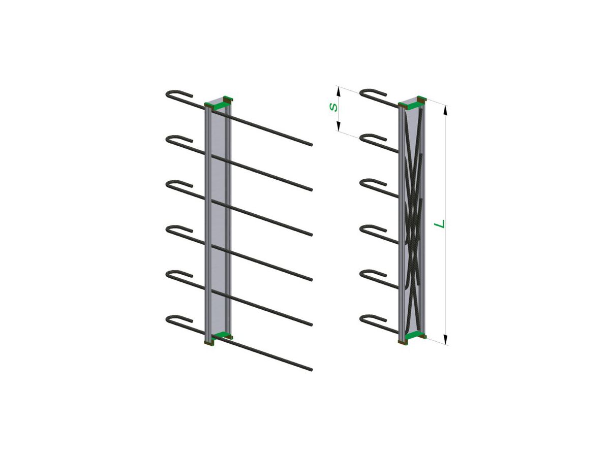 Bewehrungsanschluss ebea Typ C Pos.2 - Länge 80 cm