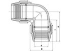 Plasson Winkelverbindung 90° - Typ 7050