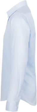 Hemd 1/1-Arm Business Tail. XS himmelbl. - 100% Baumwolle