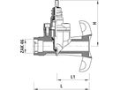 Universal-Schieberschelle PN 16  ZAK 46 - 2701