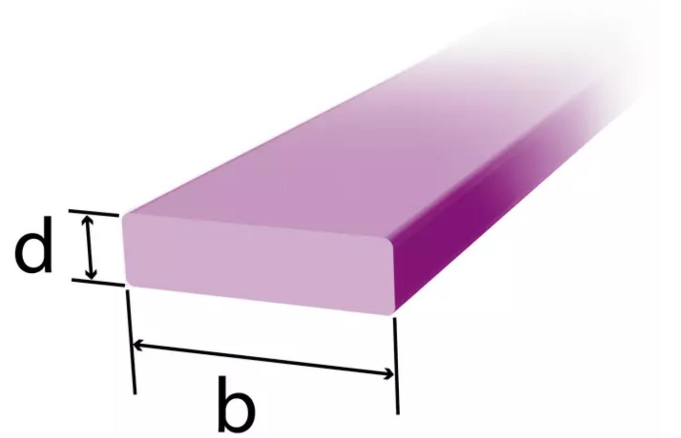 Flachstahl blankgezogen S235JRC+C - mit abgerundeten Kanten