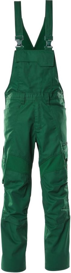 Latzhose mit Knietaschen - mit Stretch-Einsätzen, 65% PES / 35% CO