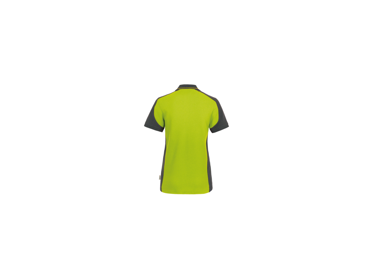 Damen-Polosh. Contr. Perf. M kiwi/anth. - 50% Baumwolle, 50% Polyester, 200 g/m²