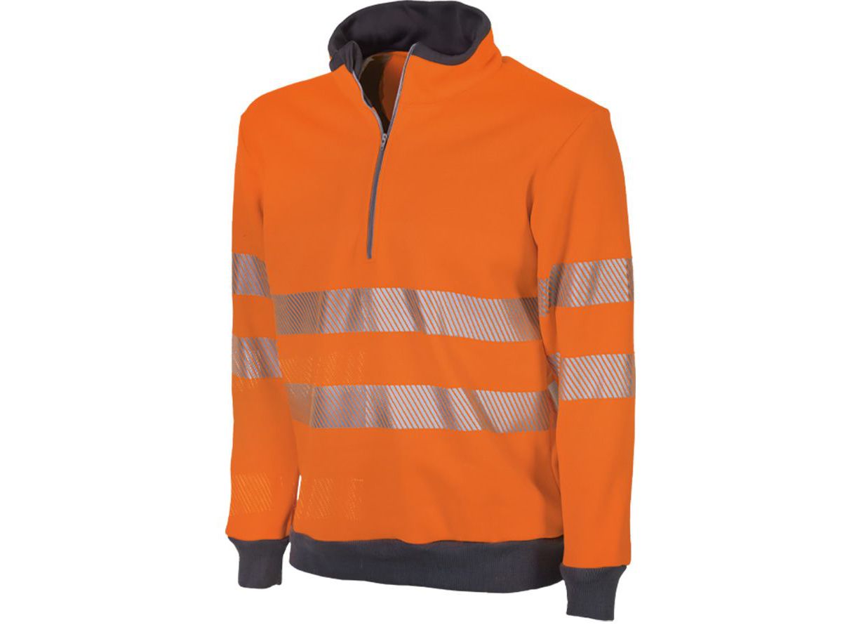 Warnschutz-Sweatshirt, leuchtorange - HUSKY NOVA REFLEX, Gr. L