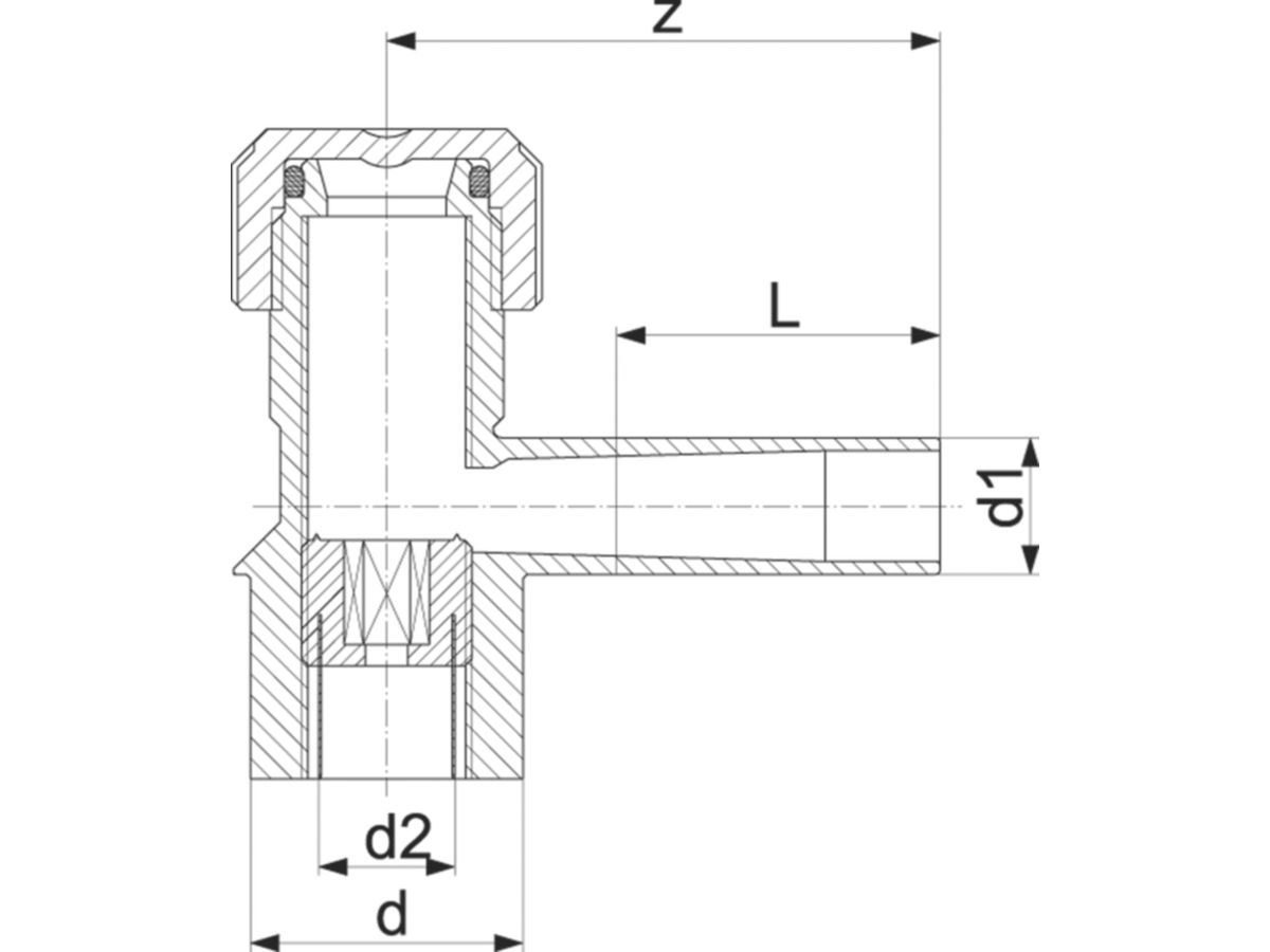 HDPE-Druck-Anbohr-T  63/63 mm - ELGEF