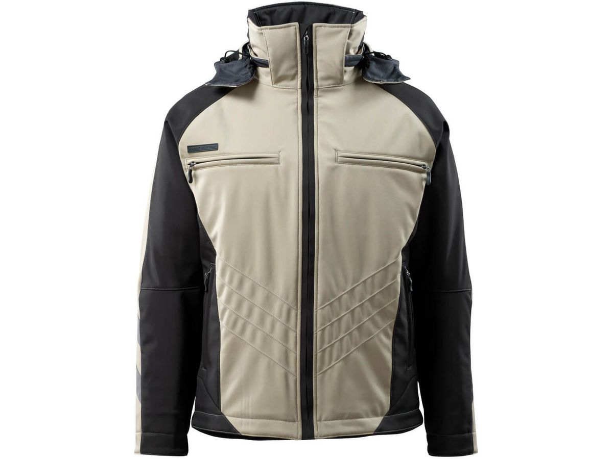 Darmstadt Softshelljacke, Gr. 3XL - hellkhaki/schwarz