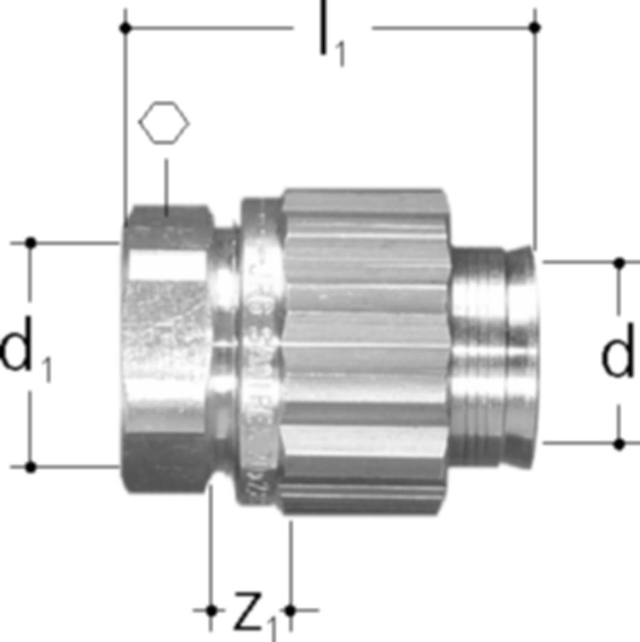 Sanipex Übergang mit Innengewinde - O-Ring-Dichtung